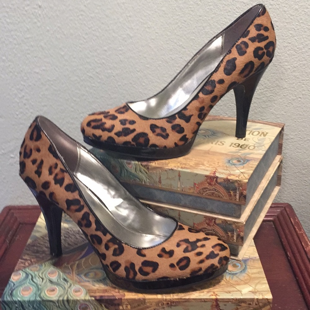 Alfani Cow Fur Heels